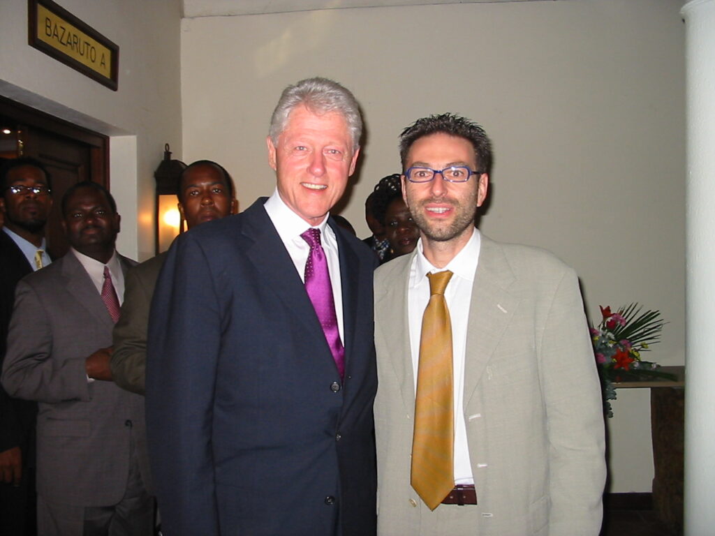 Bill Clinton e Claudio Beltramello